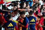 'Gavimanía' en el primer entrenamiento de De la Fuente con España