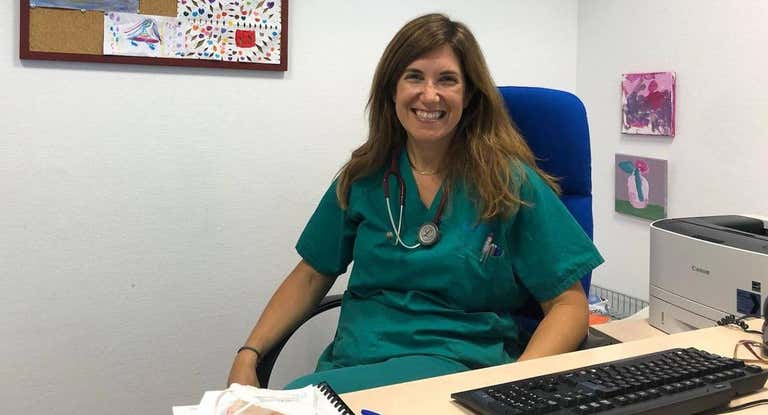 María Torrente, en su consulta en el Hospital de Puerta del Hierro.