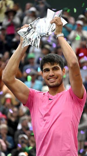 Alcaraz, con el título de Indian Wells.  Jayne Kamin-Oncea-USA TODAY Sports