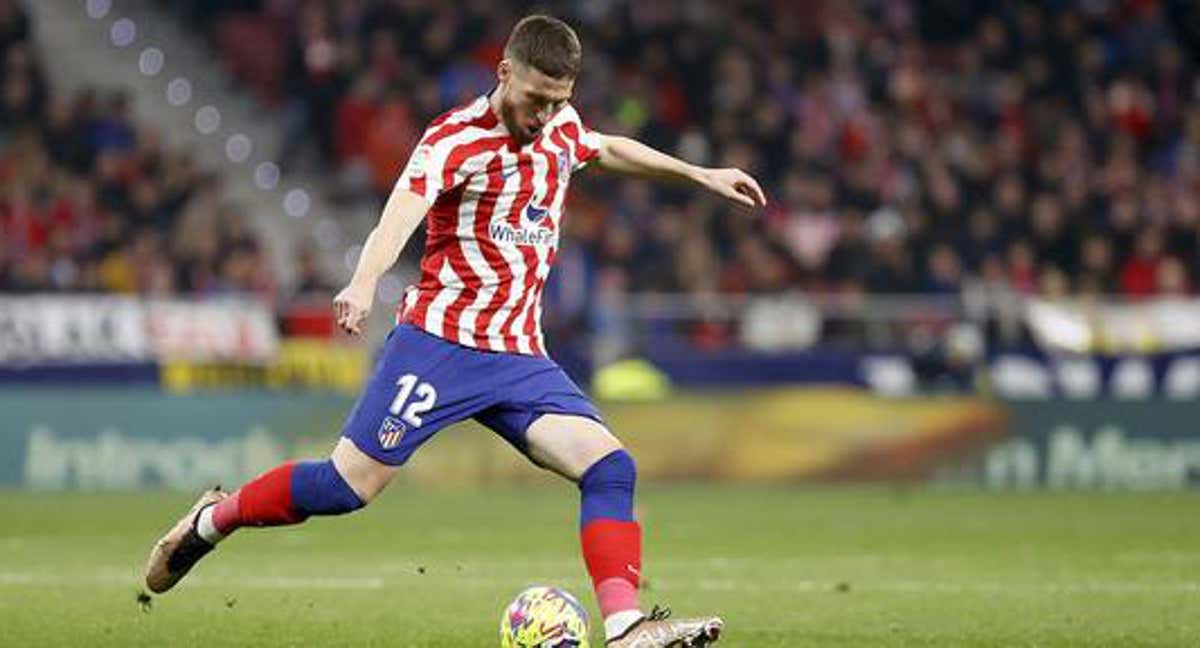 Doherty, durante el partido ante el Sevilla en el Metropolitano /EFE