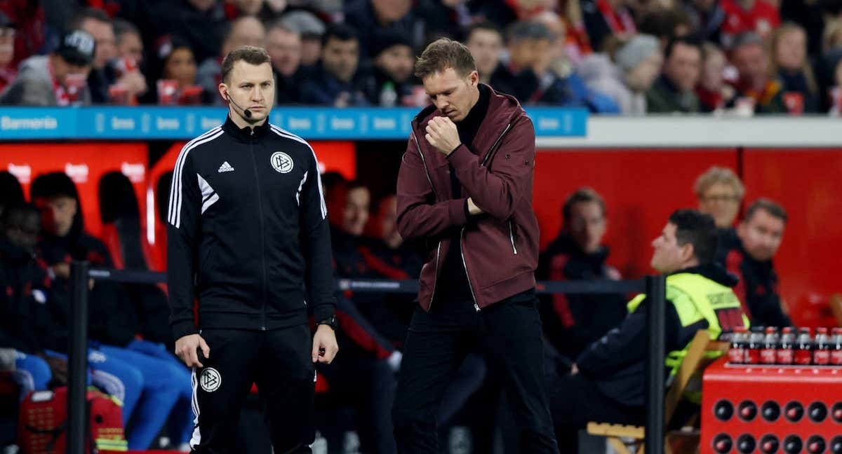 Nagelsmann durante un partido del Bayern. /REUTERS