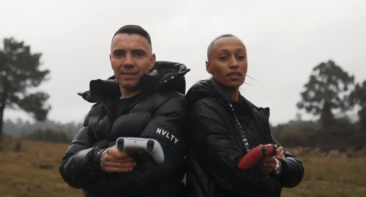 Iago Aspas y Ana Peleteiro son la imagen del primer proyecto gaming en Galicia./LUA GAMING