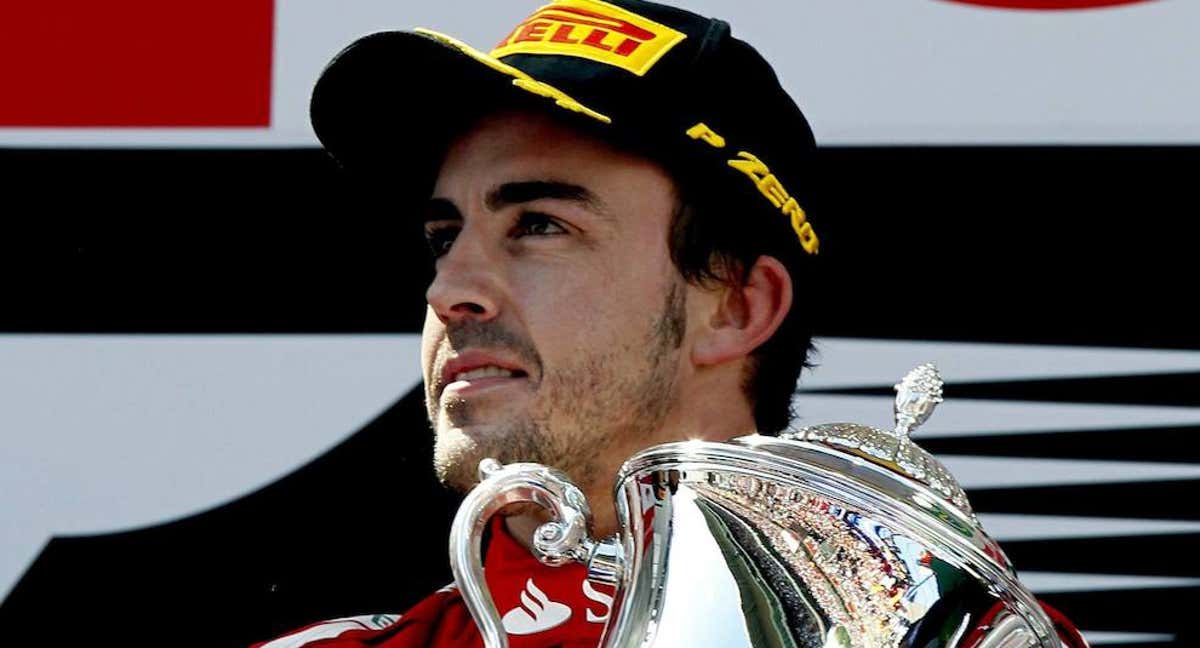 Fernando Alonso, en 2013, celebra su última victoria en la Fórmula 1 /EFE