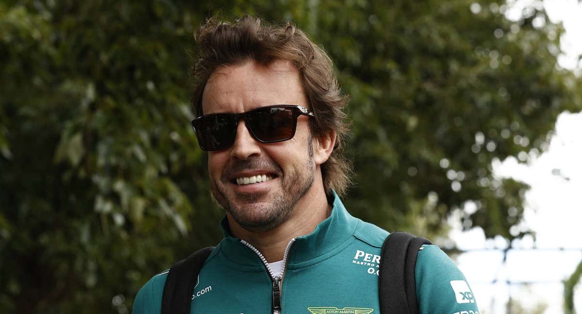Fernando Alonso, ayer, en Australia.