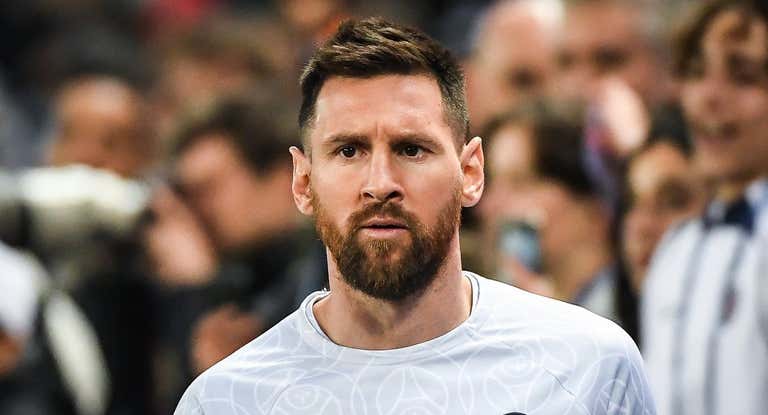 Messi, en un partido con el PSG.