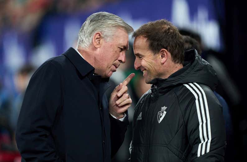 La premonición de Ancelotti a Arrasate: “Vamos a jugar la final de Copa”