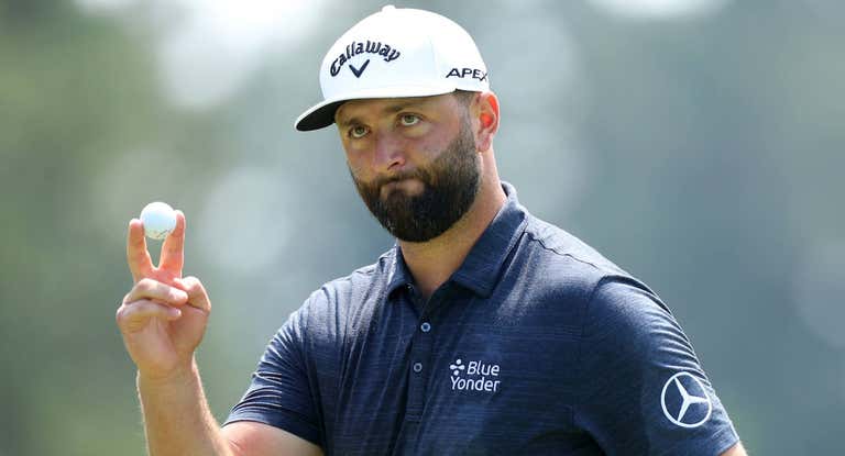 Jon Rahm, hoy, en Augusta.