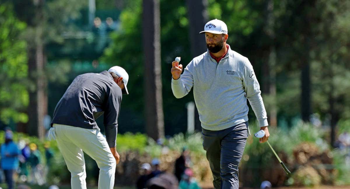 Jon Rahm, durante la última jornada del Masters de Augusta. /REUTERS/Mike Segar