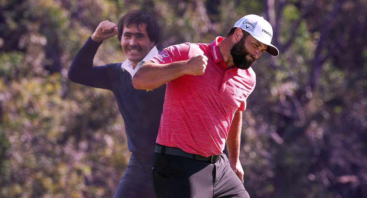 Montaje de Severiano Ballesteros y Jon Rahm. /David Hernández