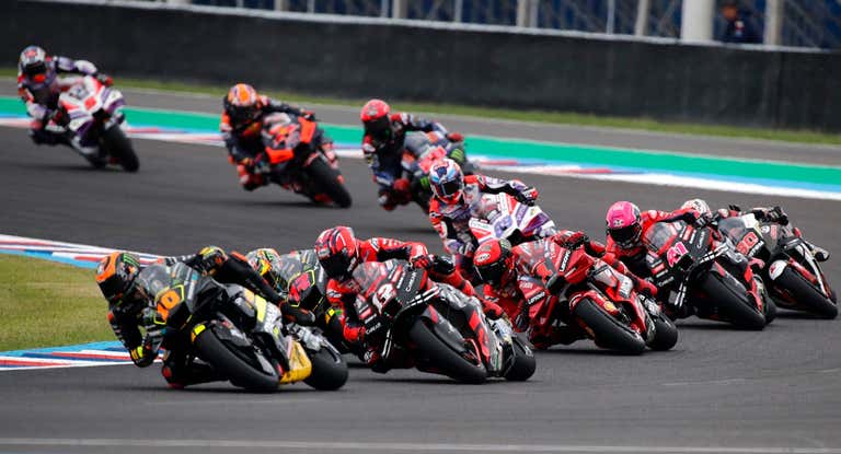 Carrera de MotoGP.