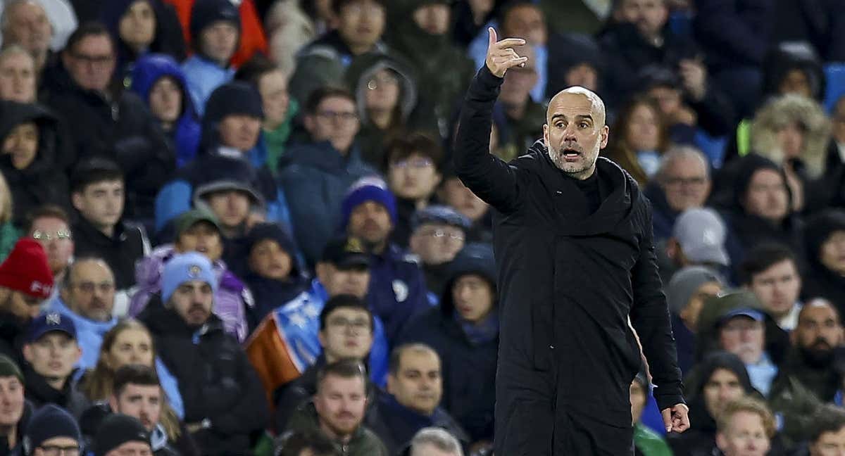 Pep Guardiola, en el partido de Champions ante el Bayern.