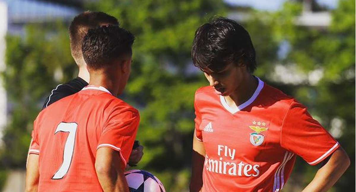 Joao Félix anotó el 0-1 y el 0-3 en las semifinales de la Youth League 16/17./Instagram: @joaofelix79