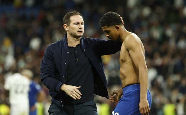 Lampard, al acabar el partido del Bernabéu.  EFE