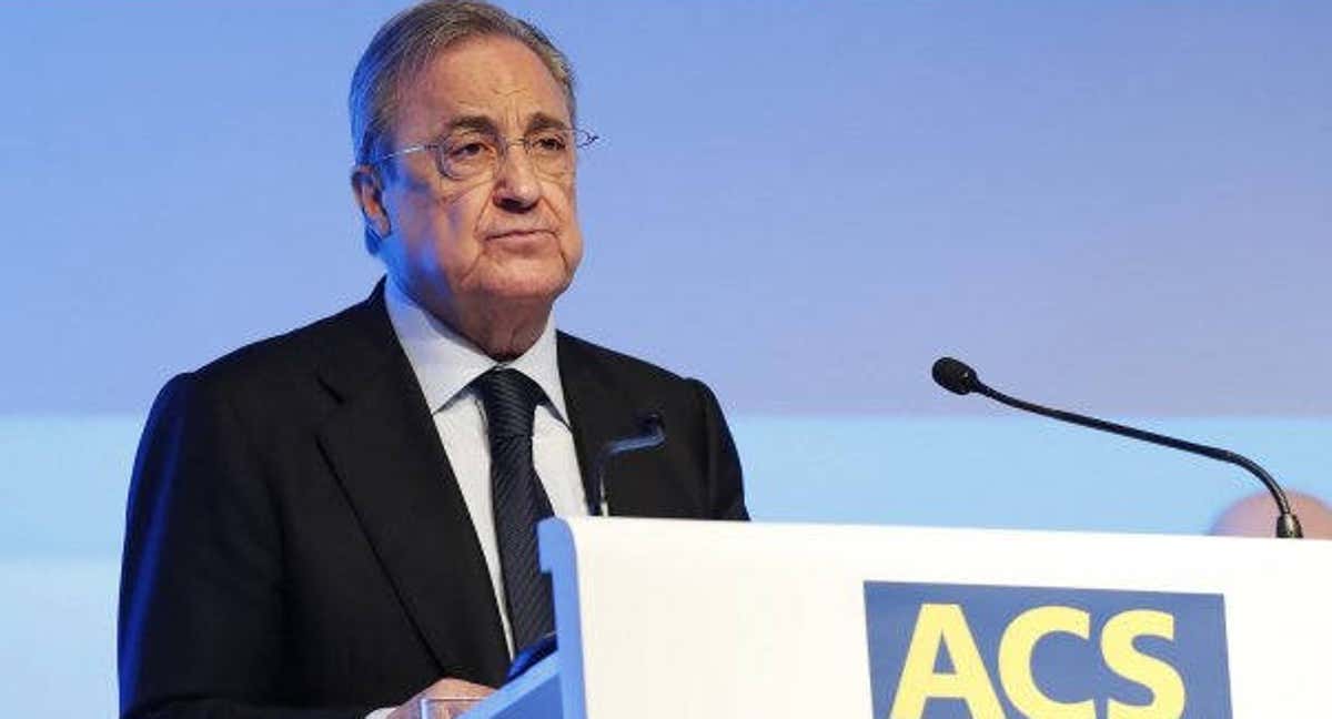 Florentino Pérez, en un acto de ACS. /ABC