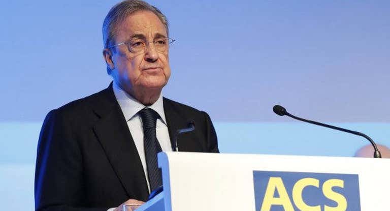 Florentino Pérez, en un acto de ACS.