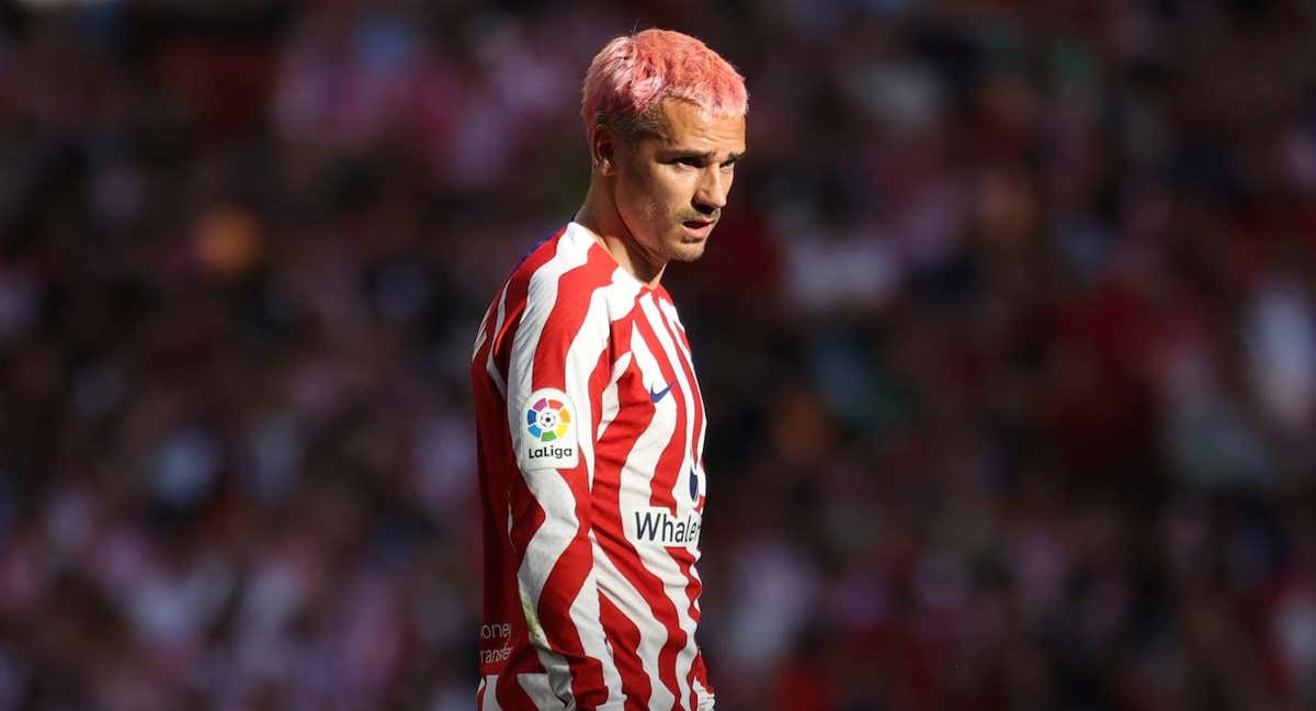 Antoine Griezmann marcó un doblete ante el Almería el domingo 16 de abril en el Metropolitano. /EFE