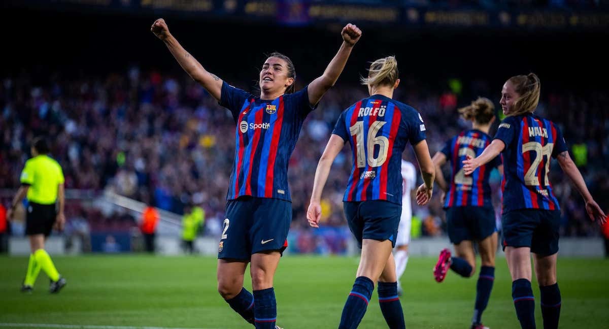 El Barça femenino se juega el pase a la final de la Champions en el Camp Nou./FC Barcelona