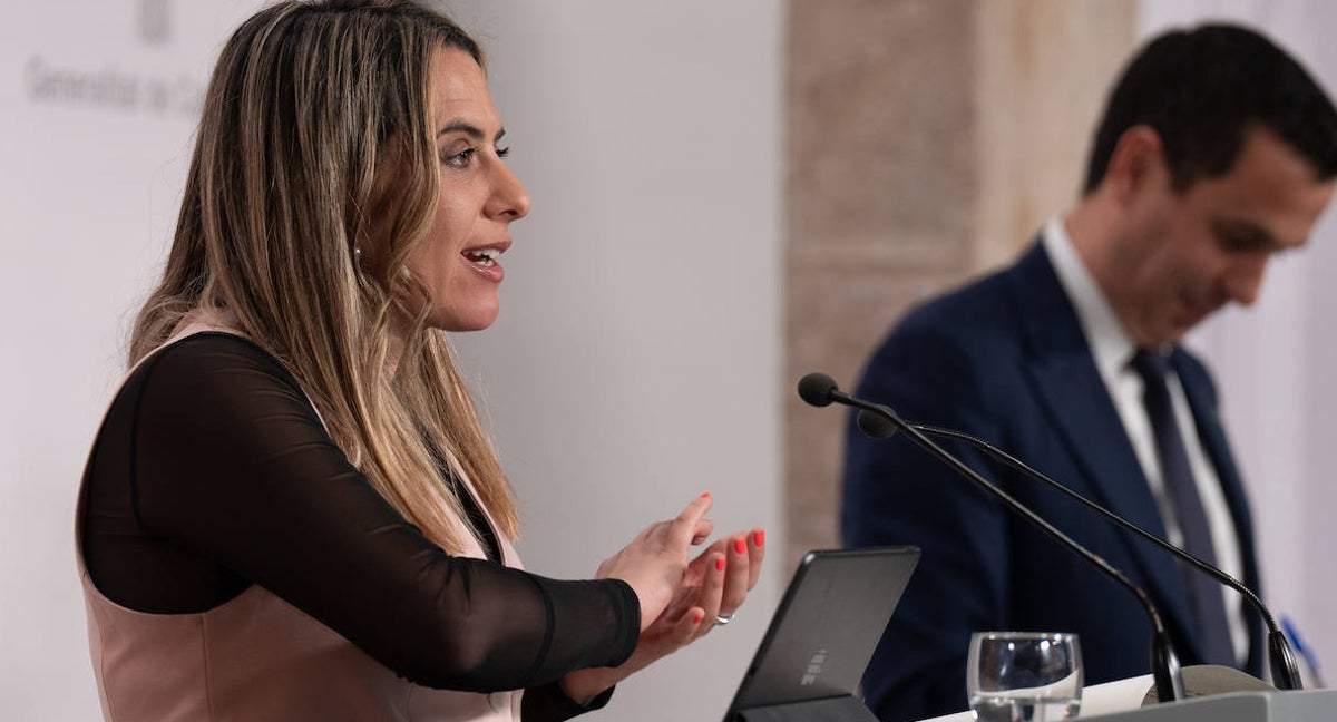 Patricia Plaja durante su comparecencia.