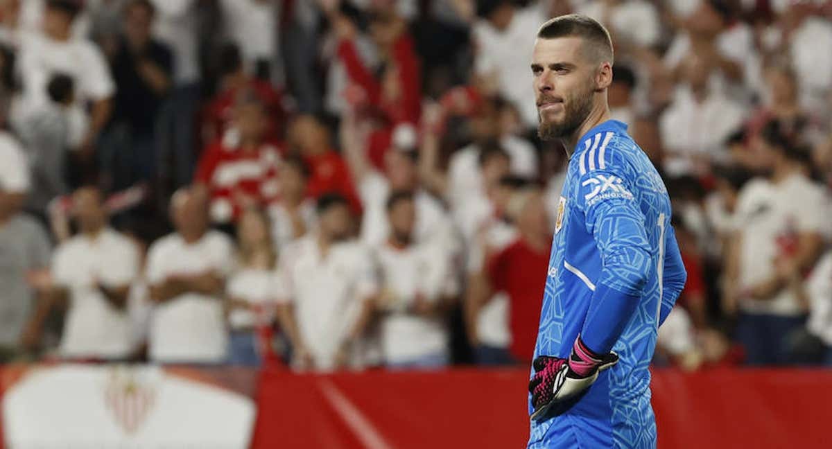 David De Gea, portero del Manchester United./EFE