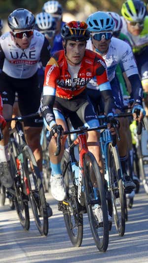 Mikel Landa, durante una etapa de la Volta a la Comunitat Valenciana.  BAHRAIN VICTORIOUS / SPRINT CYCLING