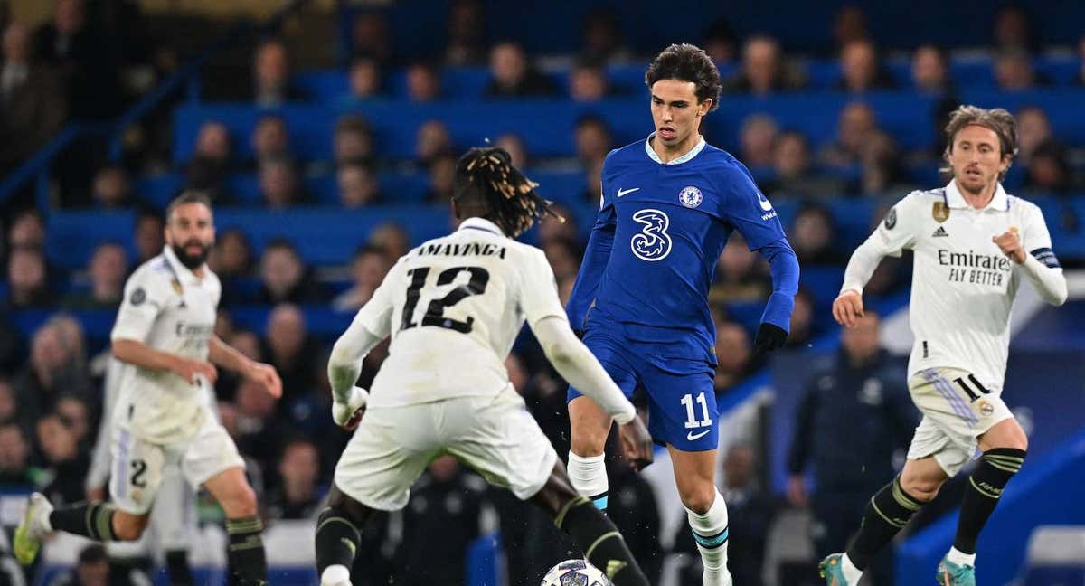 Joao Félix durante el partido contra el Real Madrid. /AFP