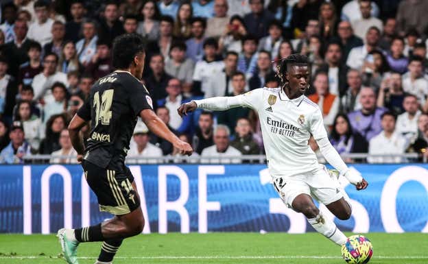 Camavinga se exhibió contra el Celta.