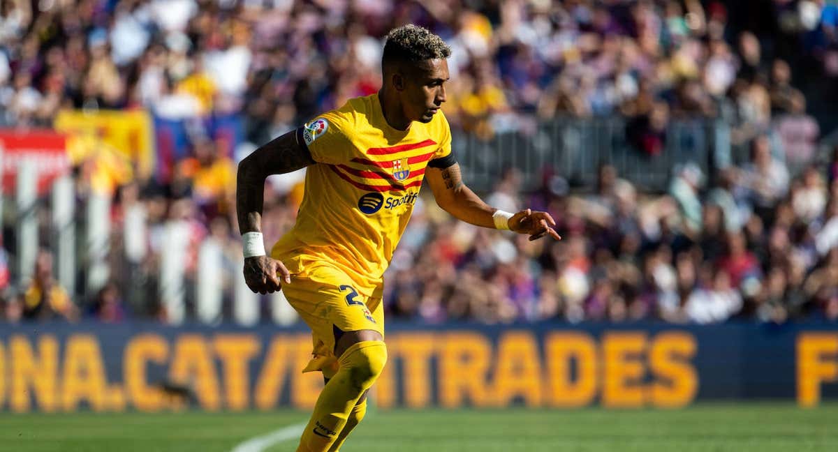 Raphinha está produciendo buenos números en su primer año en el FC Barcelona.