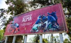 Osasuna promociona la final de Copa en los aledaños del estadio del Sabadell