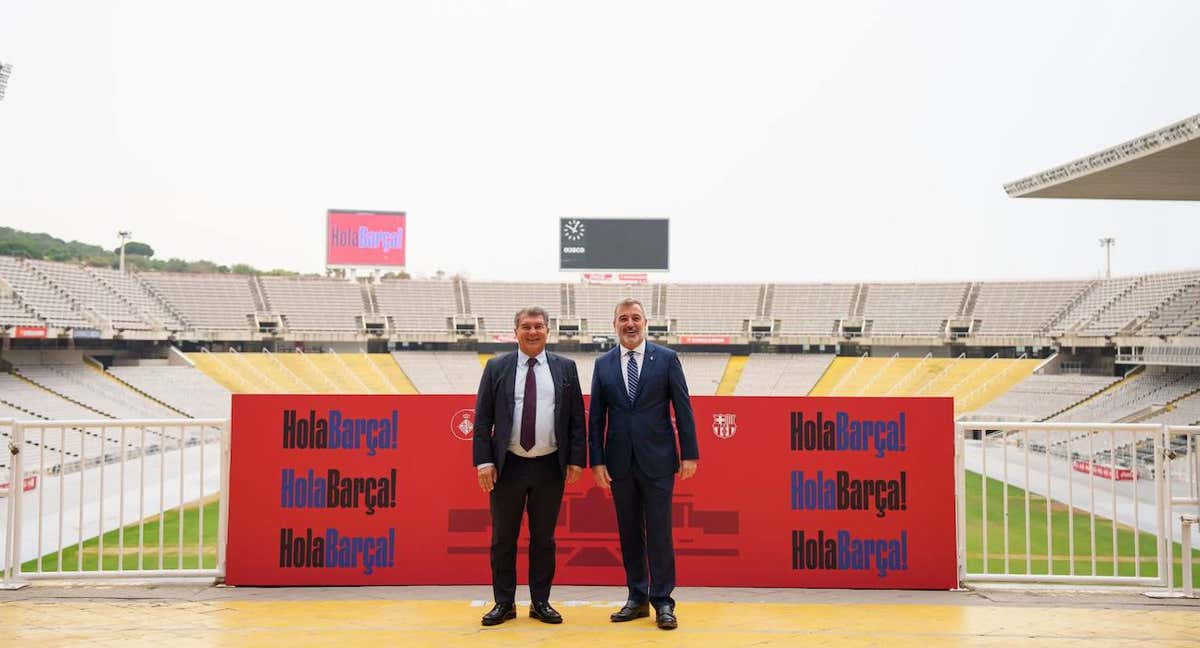 Laporta, en Montjuïc./FCB