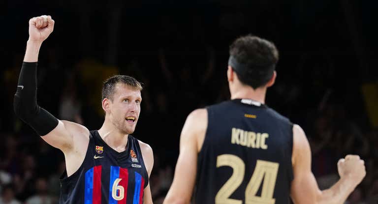 Jan Vesely, durante estos playoffs de la Euroliga.