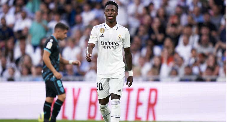 Vinicius, en el partido ante el Almería.