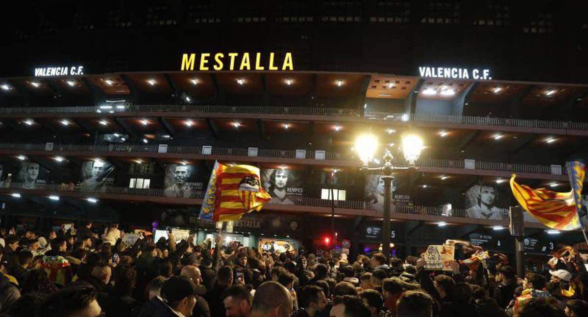 Mestalla antes de un partido. /EFE.