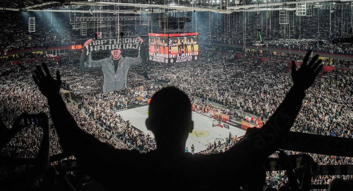 Una imagen de ambiente del Stark Arena donde se disputará el Partizan - Real Madrid.
