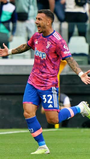 Paredes celebra el gol de la Juventus.  EP
