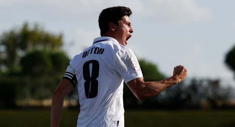 Dotor, en un partido con el Castilla.