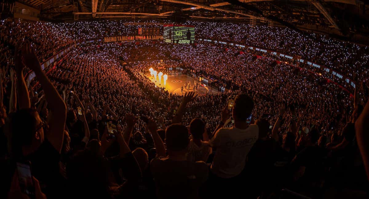 Un momento de la presentación del Partizan, este martes, ante el Real Madrid. /Srdjan Stevanovic/Getty Images