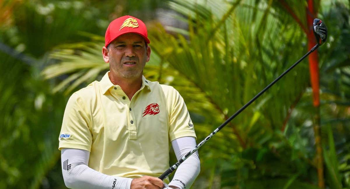 Sergio García durante el torneo de Sentosa del LIV Golf./AFP