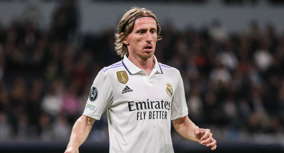 Luka Modric, en un partido de Champions con el Real Madrid./EFE