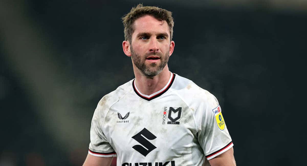 Will Grigg, delantero del MK Dons./Getty Images