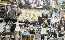 El Madrid montó dos murales con fotos históricas de la Copa... ¡y se le colaron dos intrusos!