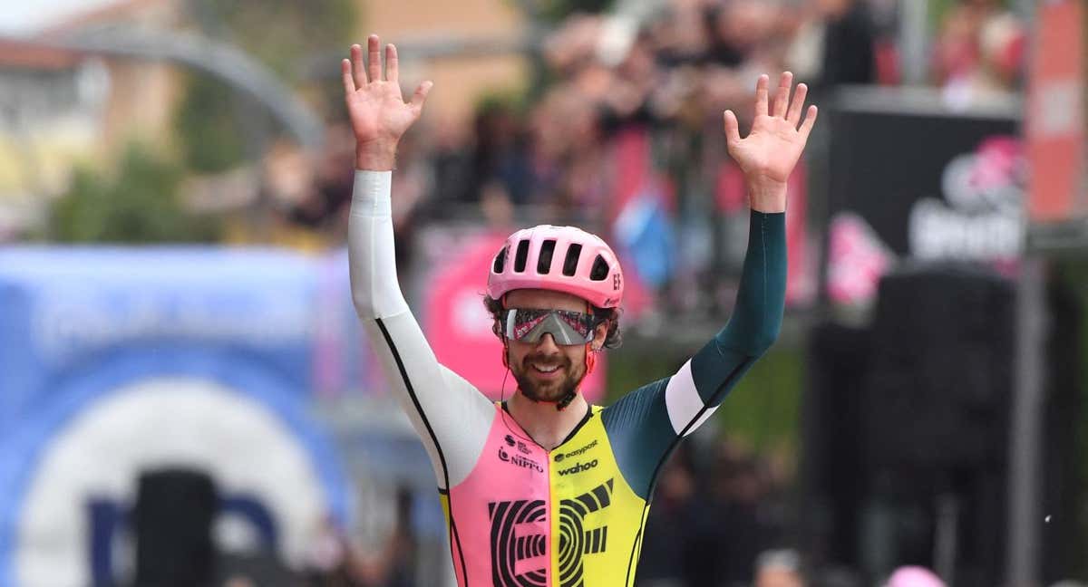 Ben Healy ganó la octava etapa del Giro.