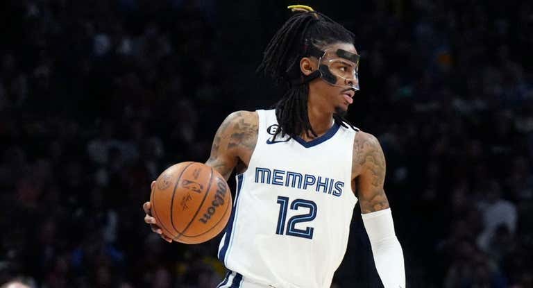 Ja Morant en un partido esta temporada.