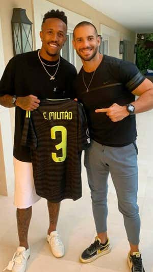 Militao y Bruno Caco, en verano. @brunocaco_treinador