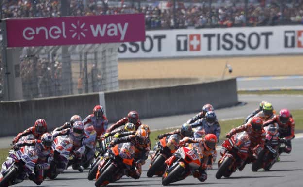 Salida de MotoGP en el GP de Francia 2023.  EFE