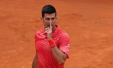 La mirada asesina de Djokovic tras recibir un pelotazo: "No lo voy a consentir"