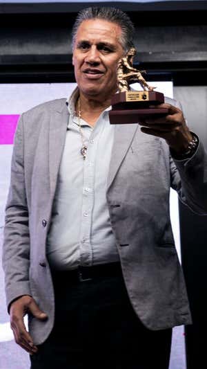 Alfredo Evangelista, recibiendo un homenaje de la Real Federación Española de boxeo el pasado 2022. Real Federación Española Boxeo