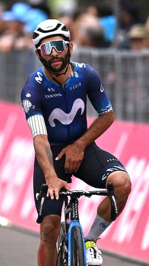 Fernando Gaviria fue uno de los afectados por las caídas en la 11ª etapa del Giro de Italia 2023.  MOVISTAR TEAM / @GETTYSPORT