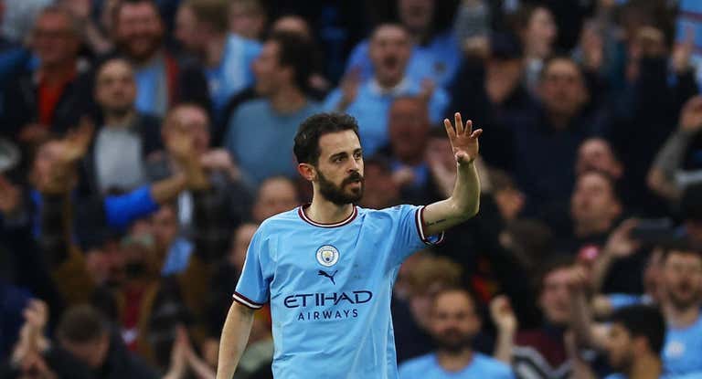 Bernardo Silva, autor de dos goles contra el Real Madrid.