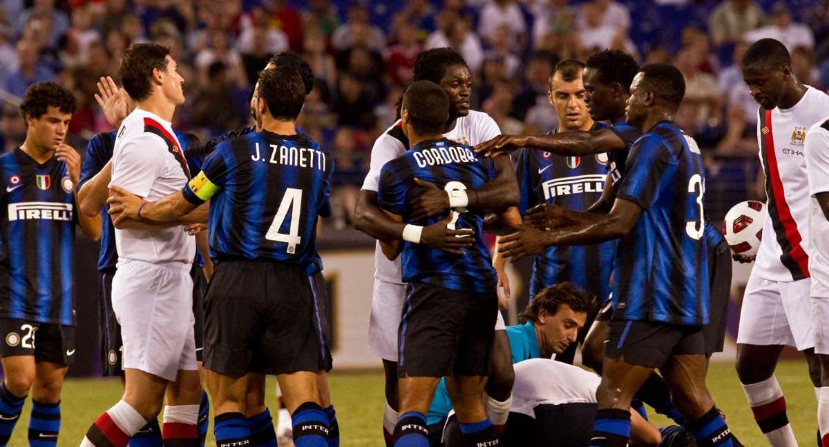 El City y el Inter se enfrentaron en 2010 en un amistoso. /AFP