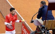 Djokovic pierde un partido dramático ante su yo del futuro